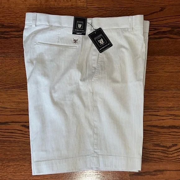 Oxford golf striped stretch shorts 36 size - Picture 1 of 8